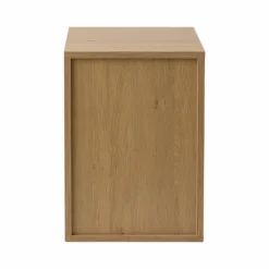 Caisson de bureau décor bois 1 tiroir 1 porte Simon