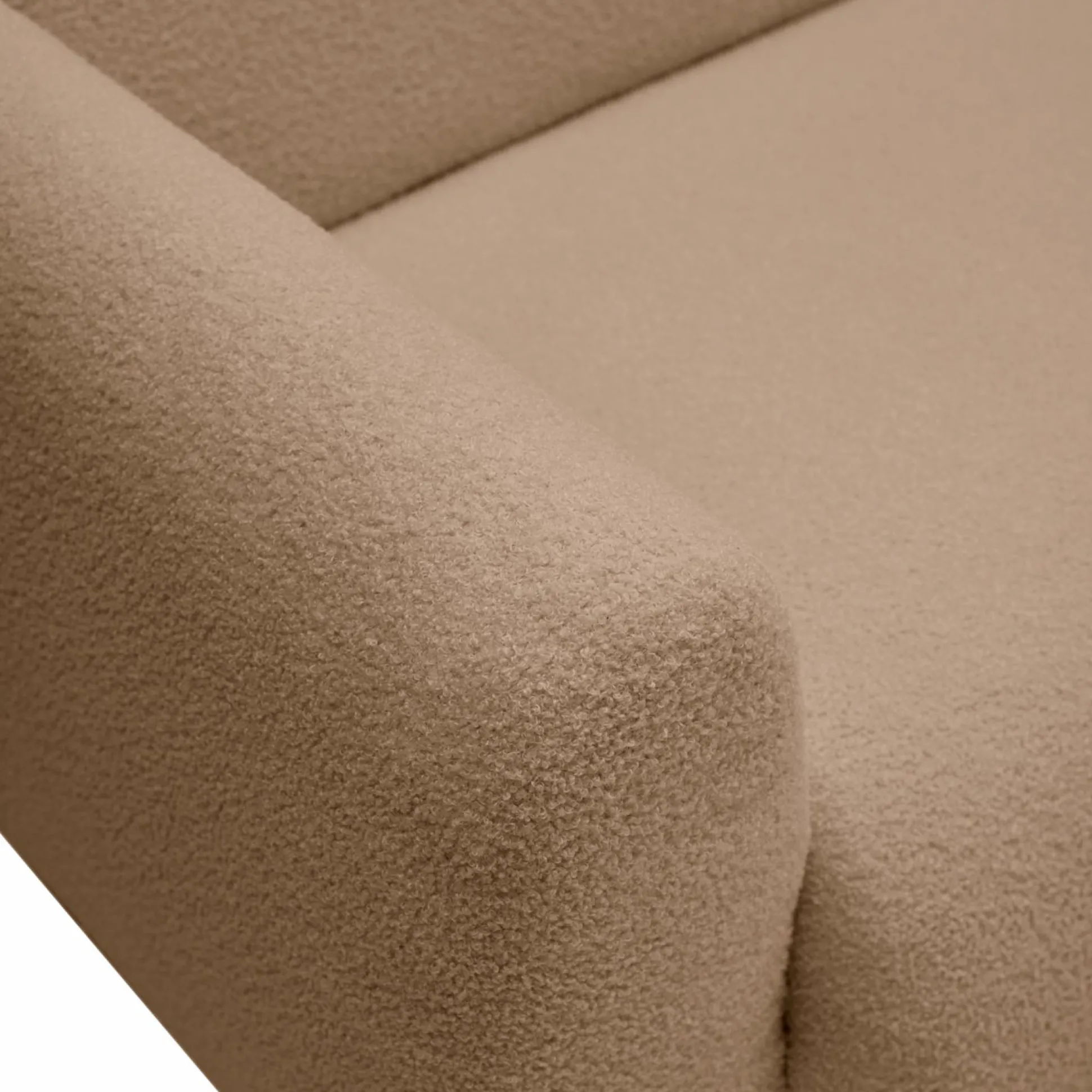 Canapé bouclette Ome - Beige - 2 places