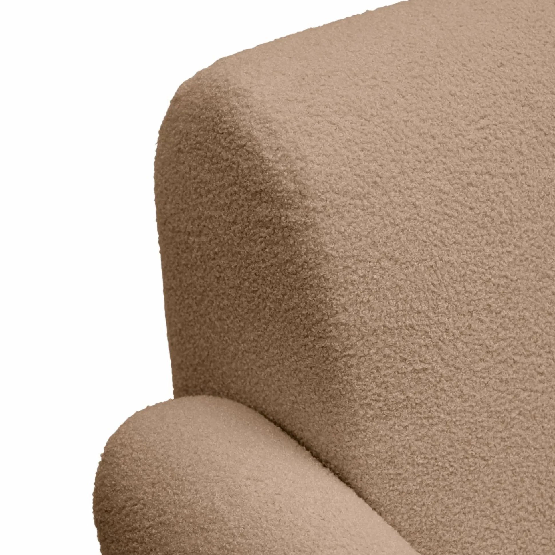 Canapé bouclette Ome - Beige - 2 places