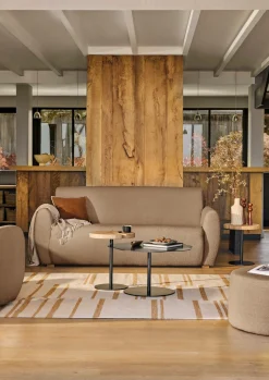 Canapé bouclette Ome - Beige - 3 places