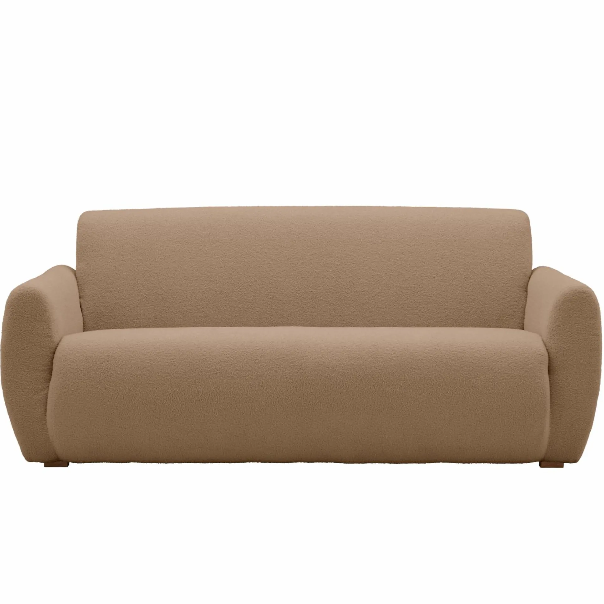 Canapé bouclette Ome - Beige - 3 places