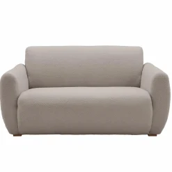 Canapé bouclette Ome - Gris Clair - 2 places