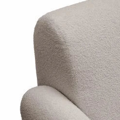Canapé bouclette Ome - Gris Clair - 2 places