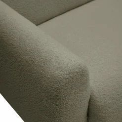 Canapé bouclette Ome - Vert Kaki - 3 places