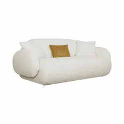 Canapé bouclette Oméga - Ivoire - 3 places