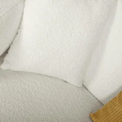 Canapé bouclette Oméga - Ivoire - 3 places