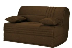 Canapé BZ tissu matelas 15 cm Genay - Ebène