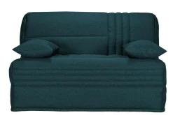 Canapé BZ tissu matelas 15 cm Genay - Bleu Marine