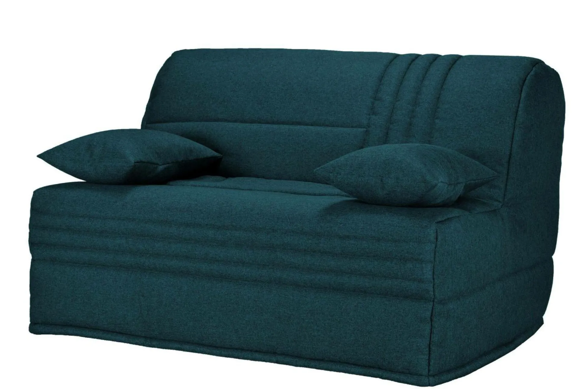 Canapé BZ tissu matelas 15 cm Genay - Bleu Marine