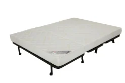 Canapé BZ tissu matelas 15 cm Genay - Bleu Marine
