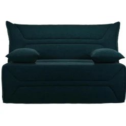 Canapé BZ tissu matelas 12 cm Garance - Bleu Marine
