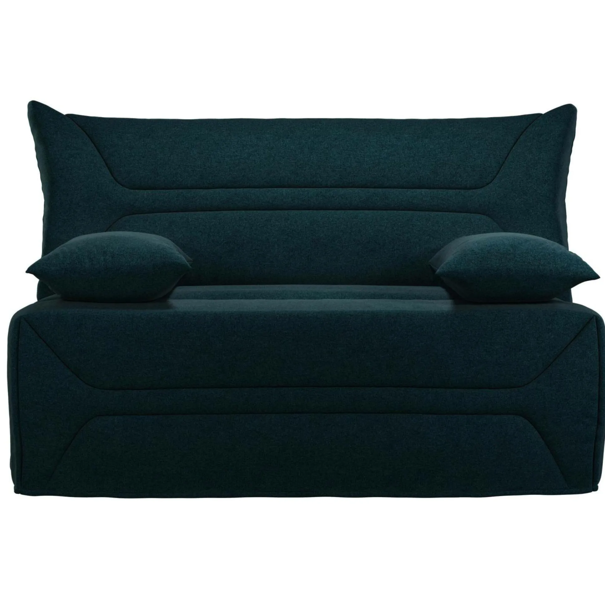 Canapé BZ tissu matelas 12 cm Garance - Bleu Marine