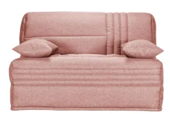 Canapé BZ tissu matelas 15 cm Genay - Rose