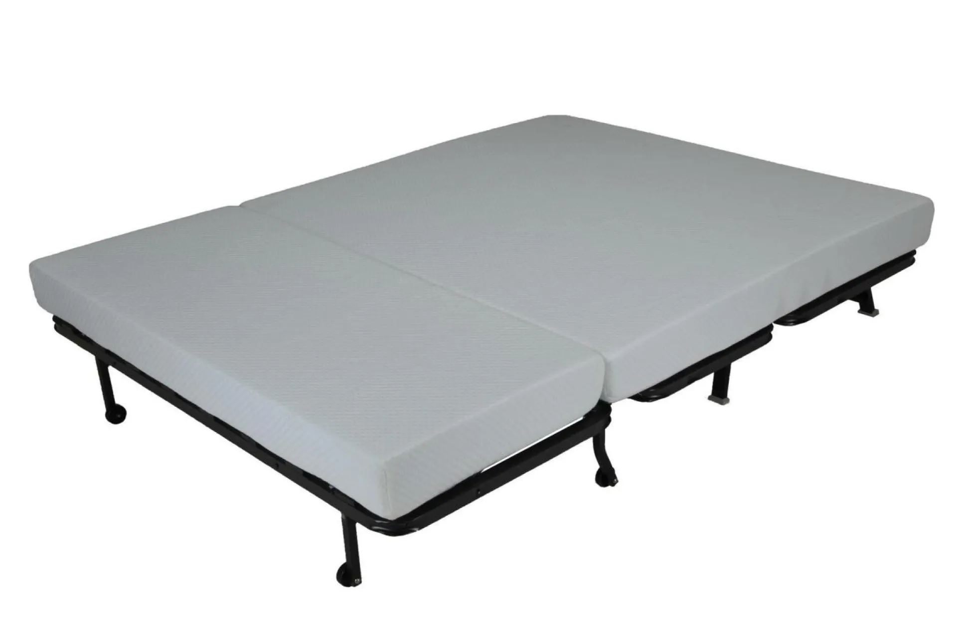 Canapé BZ tissu matelas 12 cm Garance - Gris Clair