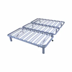 Canapé BZ tissu matelas 15 cm Guidel - Taupe - 140 x 200 cm