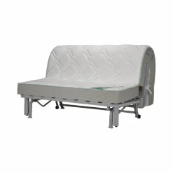 Canapé BZ tissu matelas Bultex 15 cm Gina - Bleu Canard