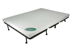 Canapé BZ tissu matelas Bultex 12 cm Gabriel - Noir - 140 x 190 cm