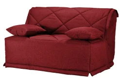 Canapé BZ tissu matelas Bultex 15 cm Gina - Griotte