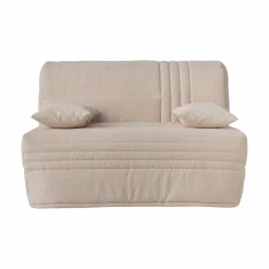 Canapé BZ velours côtelé matelas 15 cm Gaélia - Beige