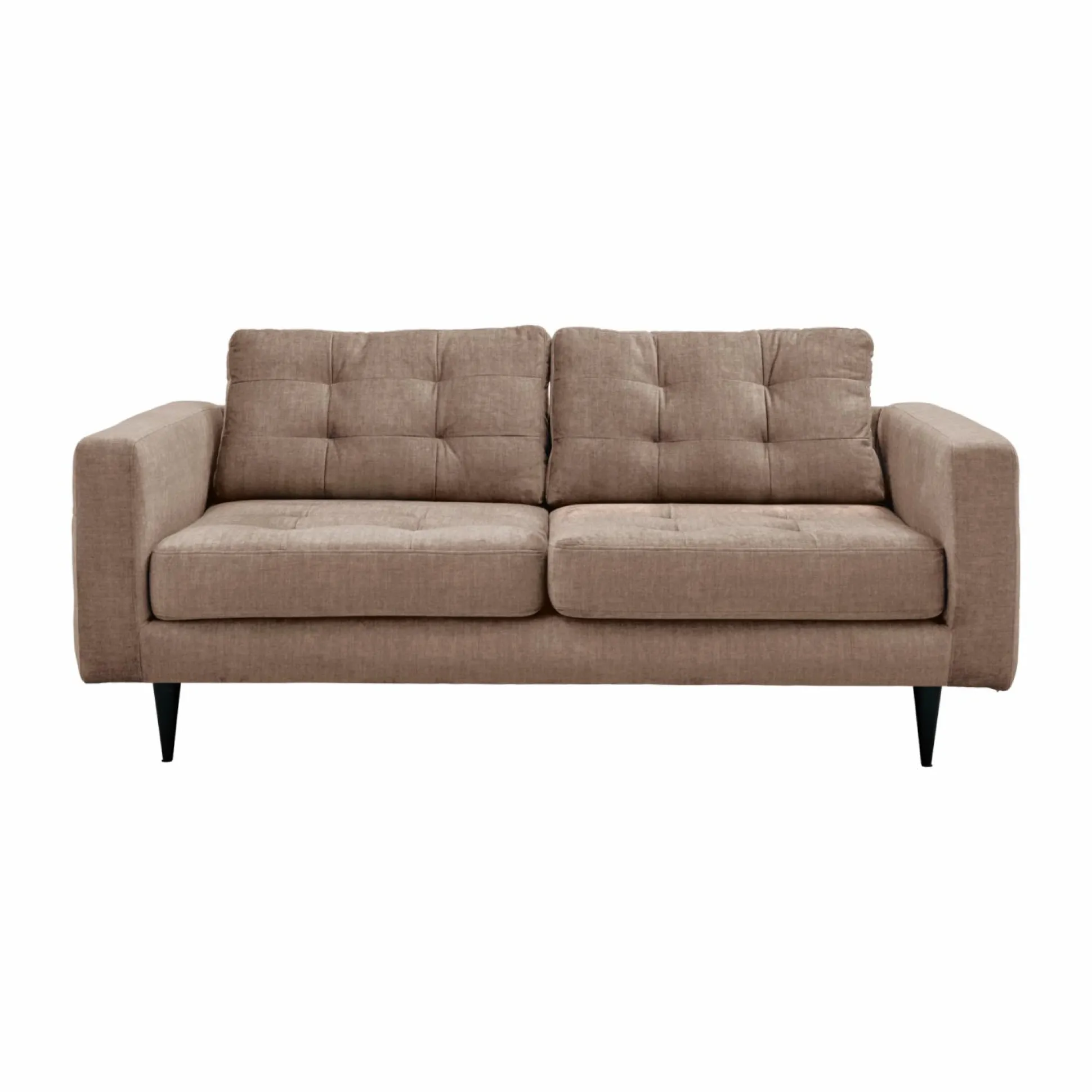 Canapé capitonné velours Odin - Beige