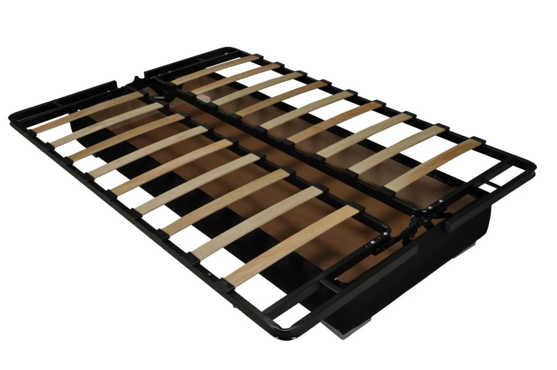 Canapé clic-clac Gabriel, matelas Bultex 14 cm - Noir