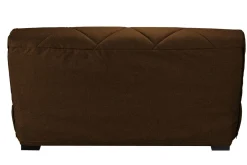 Canapé clic-clac tissu matelas Bultex 15 cm Gina - Ebène