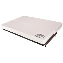 Canapé clic-clac tissu matelas Bultex 14 cm Gipsy - Taupe