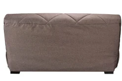 Canapé clic-clac tissu matelas Bultex 15 cm Gina - Taupe