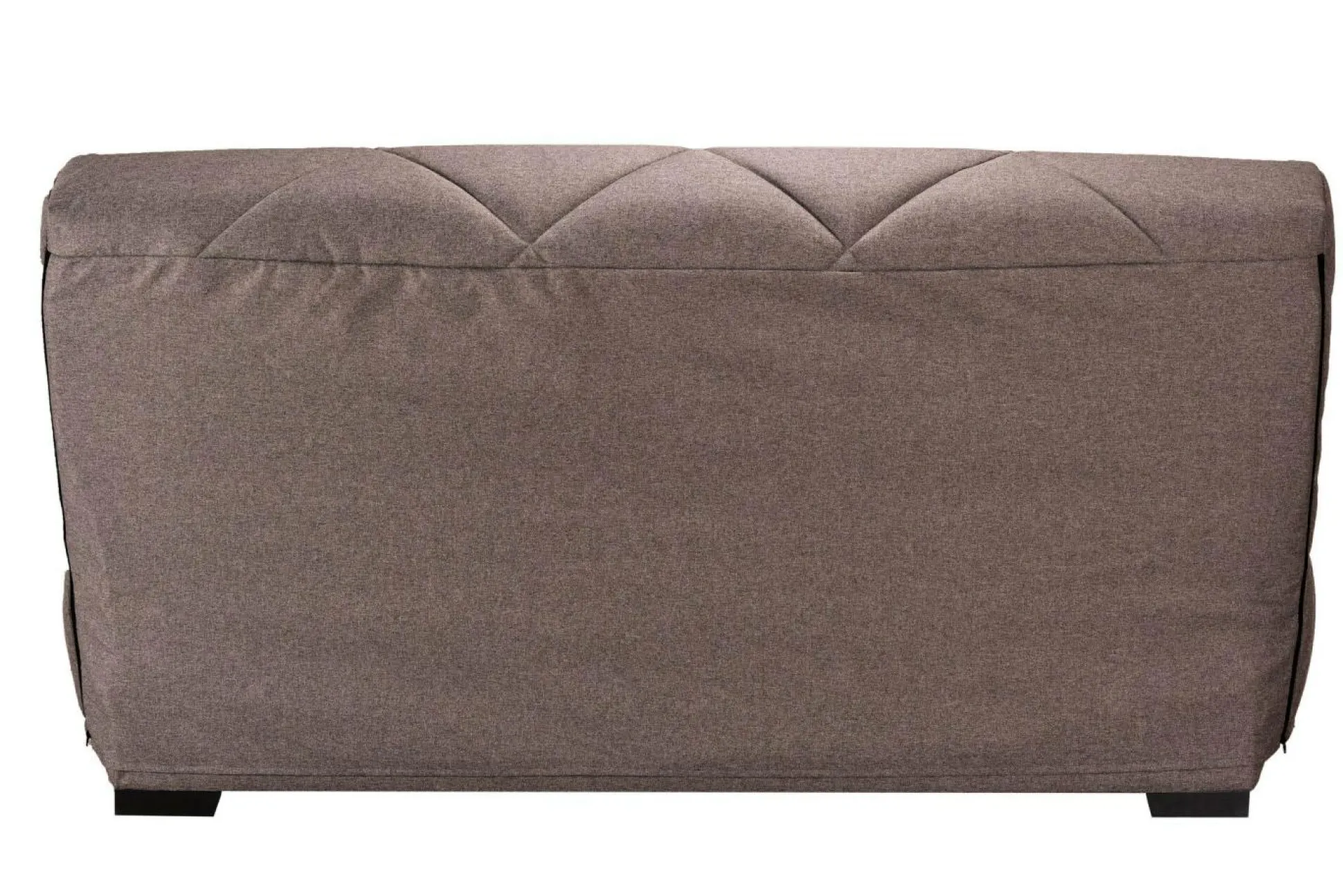 Canapé clic-clac tissu matelas Bultex 15 cm Gina - Taupe
