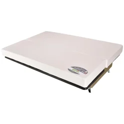 Canapé clic-clac tissu matelas Bultex 14 cm Gipsy - Sable