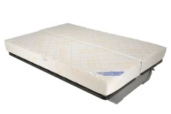 Canapé clic-clac tissu matelas 17 cm Genay - Gris Foncé