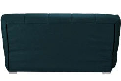 Canapé clic-clac tissu matelas Bultex 14 cm Gizia - Bleu Marine - 130 x 190 cm