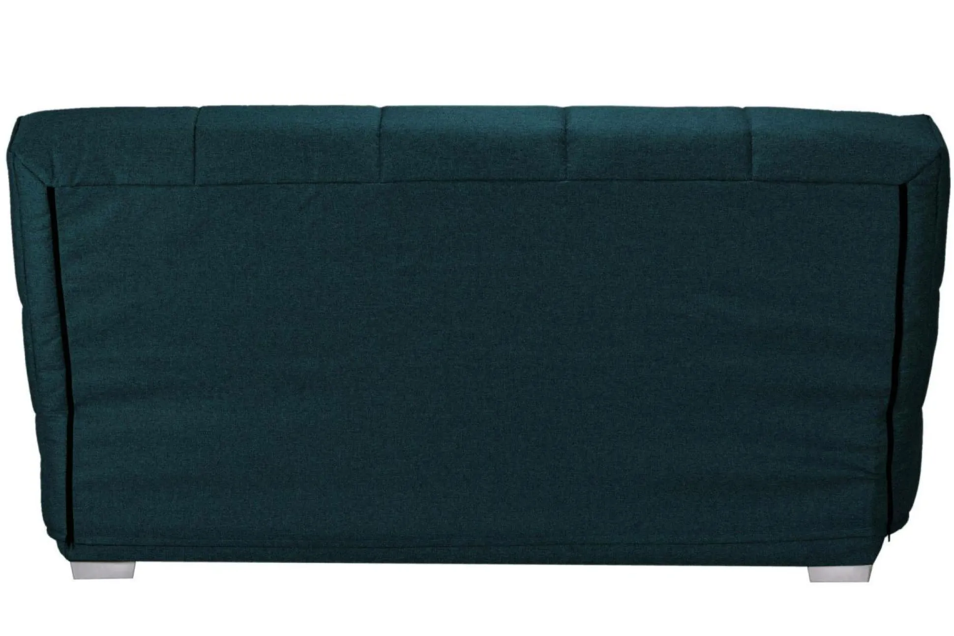 Canapé clic-clac tissu matelas Bultex 14 cm Gizia - Bleu Marine - 130 x 190 cm