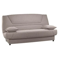 Canapé clic-clac tissu matelas 13 cm Garance - Sable