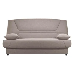 Canapé clic-clac tissu matelas 13 cm Garance - Sable