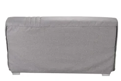 Canapé clic-clac tissu matelas 17 cm Genay - Gris Clair
