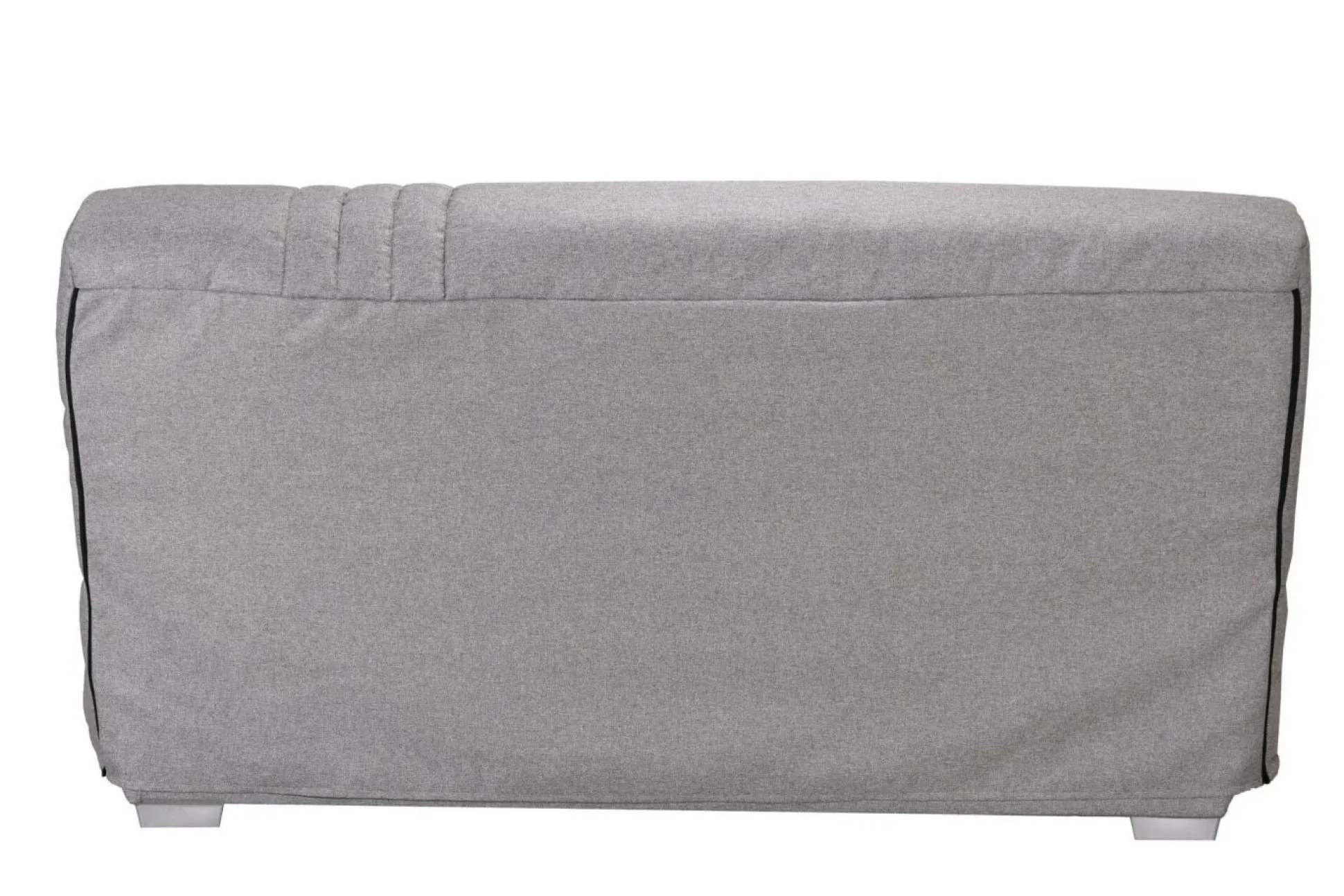 Canapé clic-clac tissu matelas 17 cm Genay - Gris Clair