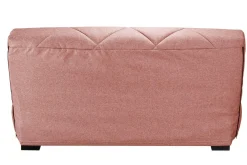 Canapé clic-clac tissu matelas Bultex 15 cm Gina - Rose