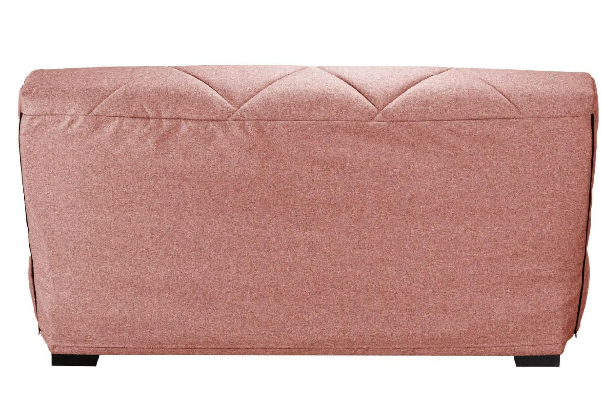 Canapé clic-clac tissu matelas Bultex 15 cm Gina - Rose