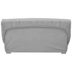 Canapé clic-clac tissu matelas Bultex 14 cm Gabriel - Gris
