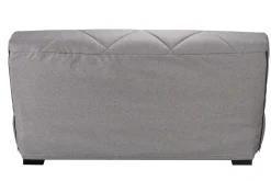 Canapé clic-clac tissu matelas Bultex 15 cm Gina - Gris Clair