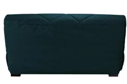 Canapé clic-clac tissu matelas Bultex 15 cm Gina - Bleu Marine