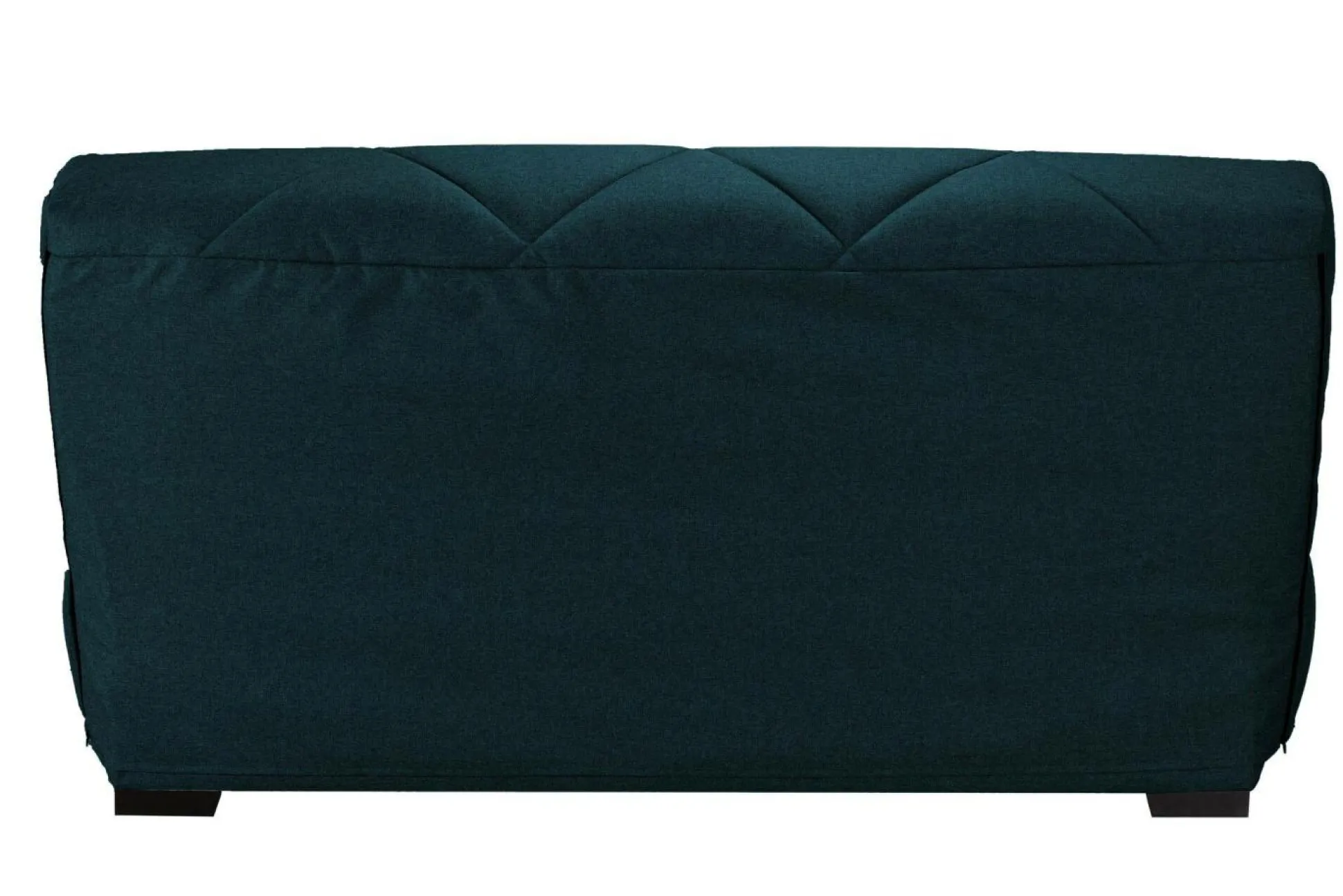 Canapé clic-clac tissu matelas Bultex 15 cm Gina - Bleu Marine