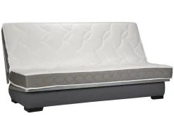 Canapé clic-clac tissu matelas 17 cm Guidel - Griotte