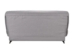 Canapé clic-clac tissu matelas Bultex 14 cm Gipsy - Gris Clair