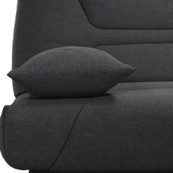 Canapé clic-clac tissu matelas 13 cm Garance - Gris Foncé