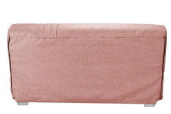 Canapé clic-clac tissu matelas 17 cm Genay - Rose
