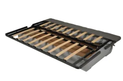 Canapé clic-clac tissu matelas 17 cm Genay - Rose