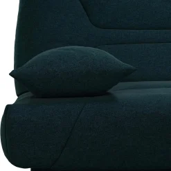 Canapé clic-clac tissu matelas 13 cm Garance - Bleu Marine