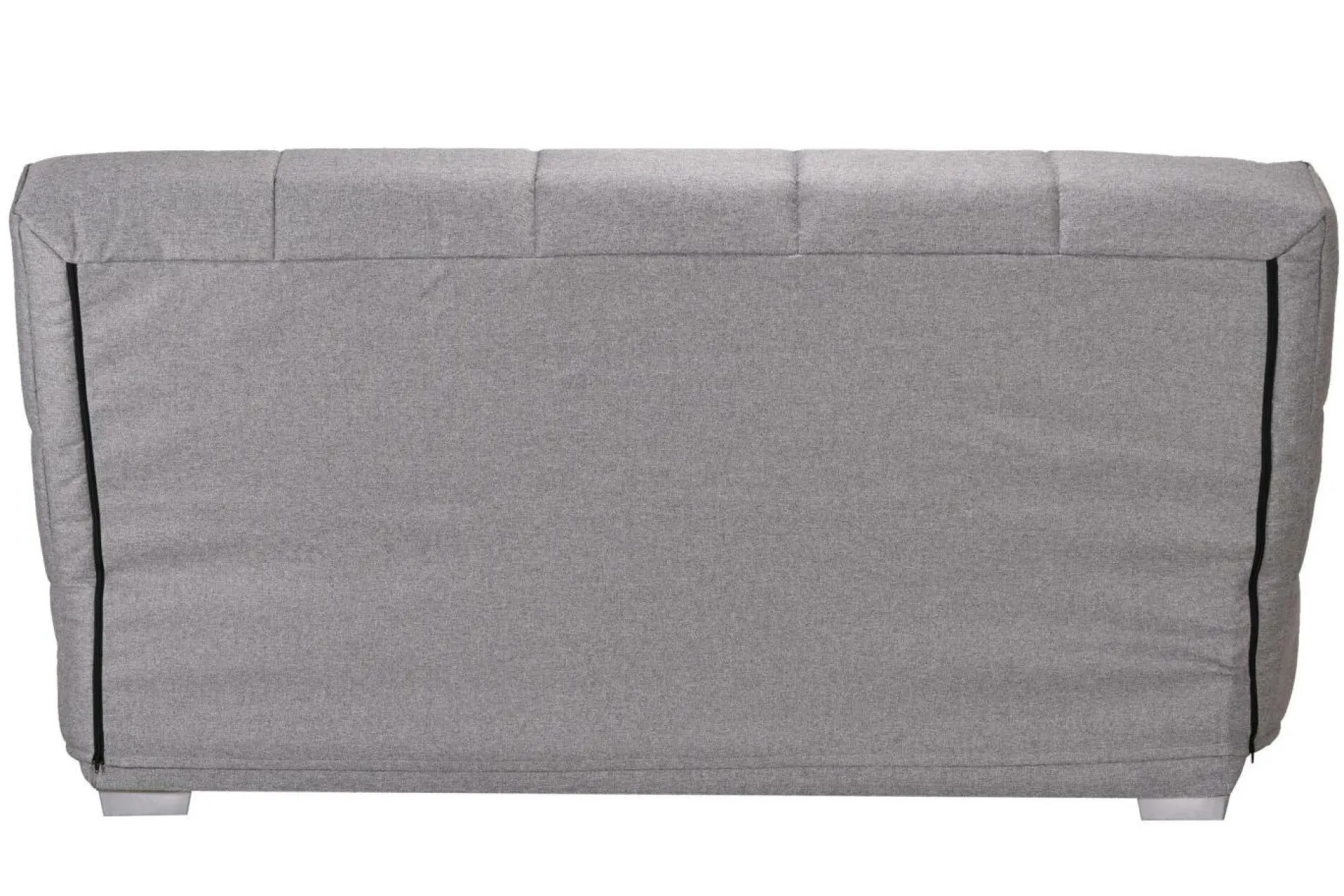 Canapé clic-clac tissu matelas Bultex 14 cm Gizia - Gris Clair - 130 x 190 cm